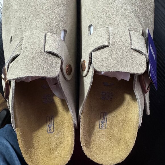Birkenstock Boston Taupe clog - Picture 1 of 4